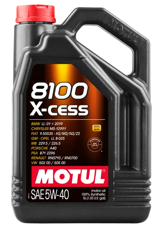 Motul 8100 X-Cess 5W40 5L Engine 102870