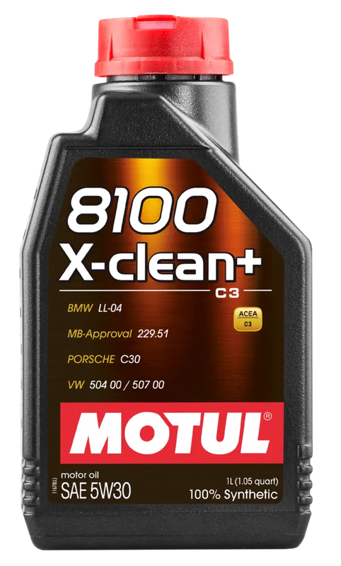 Motul 8100 X-Clean + 5W30 1L Engine 106376