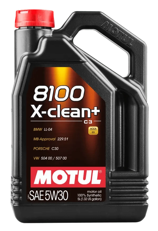 Motul 8100 X-Clean + 5W30 5L Engine 106377
