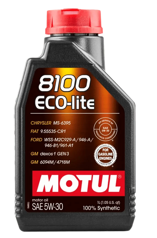 Motul 8100 Eco-Lite 5W30 1L Engine 108212