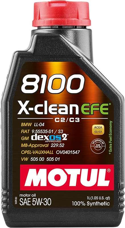 Motul 8100 X-Clean Efe 5W30 1L Engine 109470