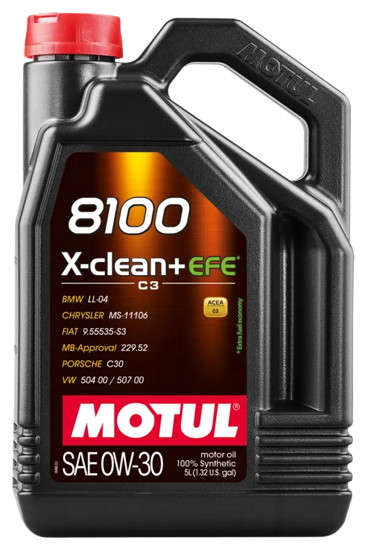 Motul 8100 X Clean + Efe 0W30 5L Engine 111678