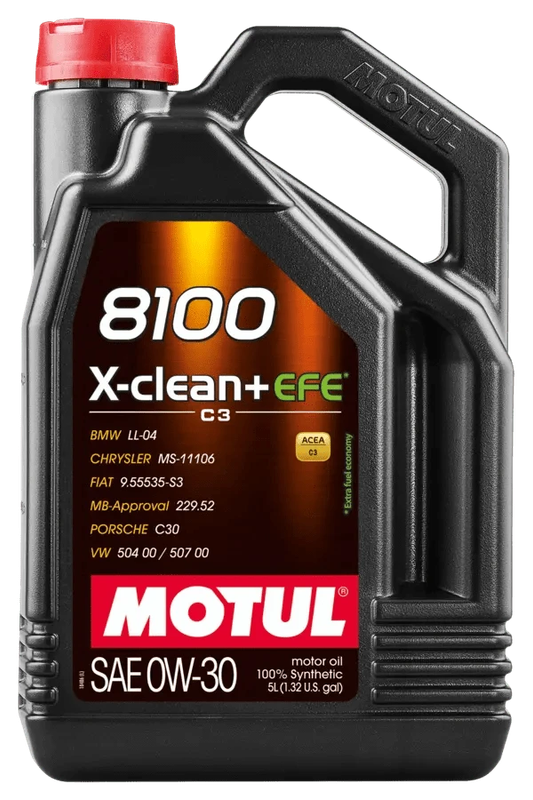 Motul 8100 X Clean + Efe 0W30 5L Engine 111678