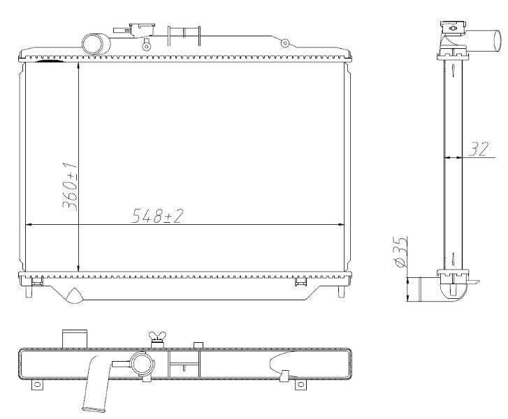 Radiator for Nissan NV350 Impendulo & Panel Van 2.5  QR25DE  Manual  2013Present