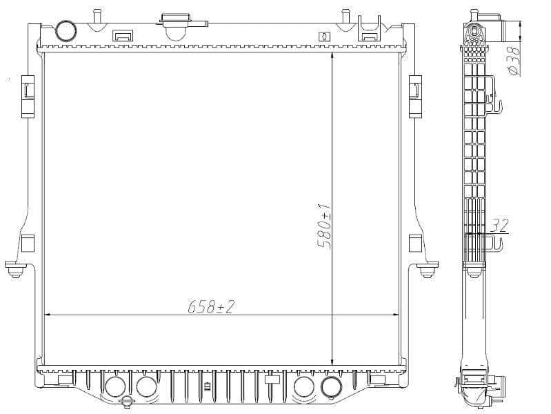 Radiator Isuzu D-Max 2.5CRDi 2.0CRDi KB250 VI  (TFR, TFS) B5804602