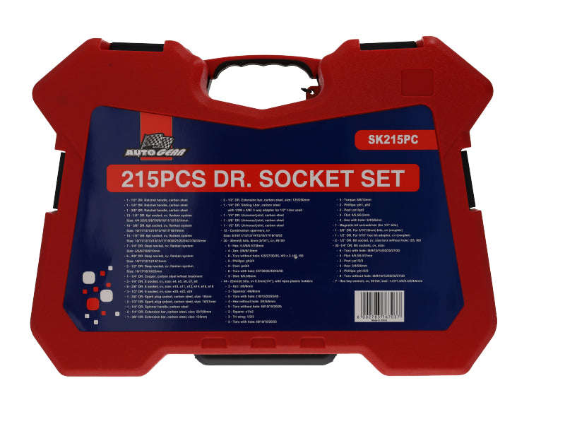 Autogear 215Pc Socket Set