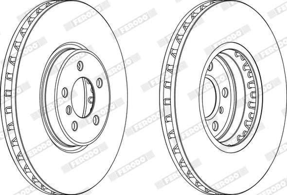 Brake Disc Front (Single) BMW X5 (E70 Some, F15,F85 some) X6 (E71,E72 some,F16,F86 Some) DDF1746C-1