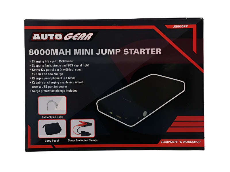 Jump Starter 12V  8000mAh Lithium Battery Power Bank (JS800L)