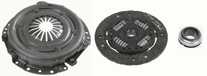 Clutch Kit Peugeot 206 1.4 KFV (TU3A), Citroen C3 II 1.4 2009- K6E (TU3A), KFT (TU3AE5)   SACHS 3...