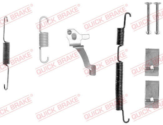 Accessory Kit Brake Shoe Right Side Hyundai Getz,I10,I20 Fsb4047/ATE1052Bs (105-0017X-1R)