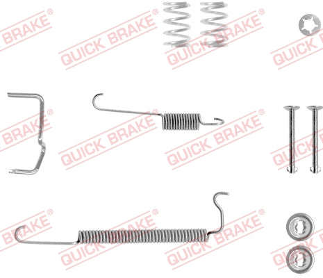 Accessory Kit Brake Shoe Opel Corsa C Left Side (105-0064X-1L)