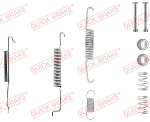 Accessory Kit Brake Shoe Right Side ATE503Bs/Fsb48 Vw Caddy Golf Jetta (105-0680-1R)