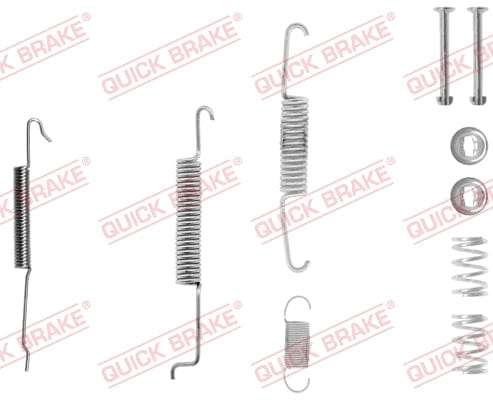 Accessory Kit Brake Shoe Right Side ATE503Bs/Fsb48 Vw Caddy Golf Jetta (105-0680-1R)
