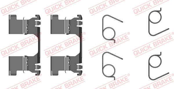 Accessory Kit Brake Pads Suzuki Sx4,Vitara,Opel Crossland X (109-0091R-1)