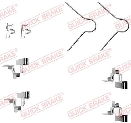 Accessory Kit Brake Pads FDB308 Toyota Conquest, Corolla,Cressida (109-1030-1)