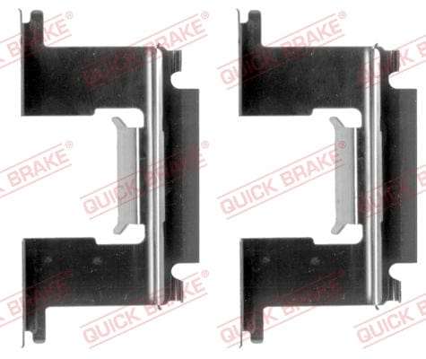 Accessory Kit Brake Pads FDB486/ FDB710 Ford Courier,Ranger,Mazda B-Series,Nissan Hardbody (109-1...
