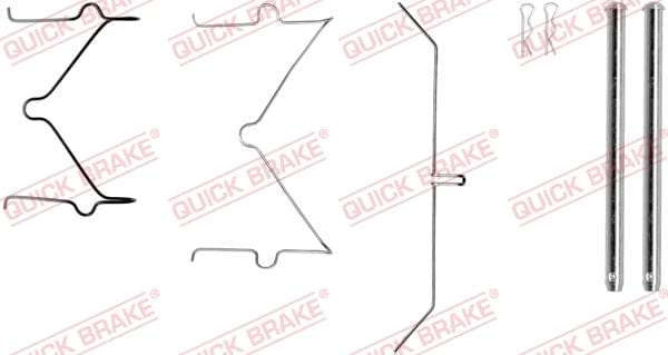 Accessory Kit Brake Pads FDB797/ FDB1698 D997/D3554 Mitsubishi Pajero,Shogun,Toyota Fj Cruiser (1...