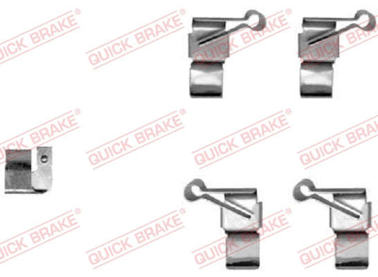 Accessory Kit Brake Pads FDB1854 ATE519 D3522 Right Cam Rhino Cmc Amandla Toyota Quantum (109-123...
