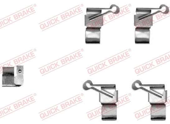 Accessory Kit Brake Pads FDB1854 ATE519 D3522 Right Cam Rhino Cmc Amandla Toyota Quantum (109-123...