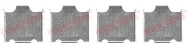 Accessory Kit Brake Pads FDB1860 Kia K2500,K2700 (109-1718-1)