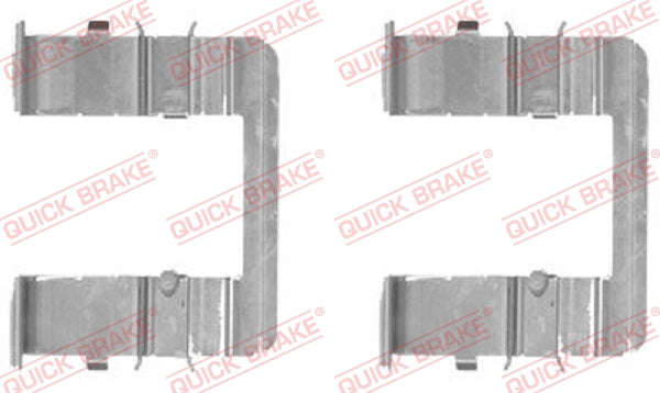 Accessory Kit Brake Pads FDB1595 1990 Hyundai H1 H100,Kia Sedona (109-1744-1)