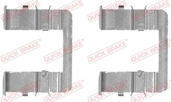 Accessory Kit Brake Pads FDB1595 1990 Hyundai H1 H100,Kia Sedona (109-1744-1)