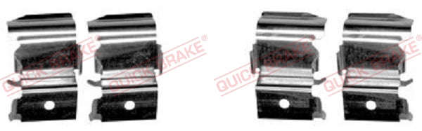 Accessory Kit Brake Pads FDB1603 Mx867 Mitsubishi Pajero Iv Shogun Iii (109-1855R-1)