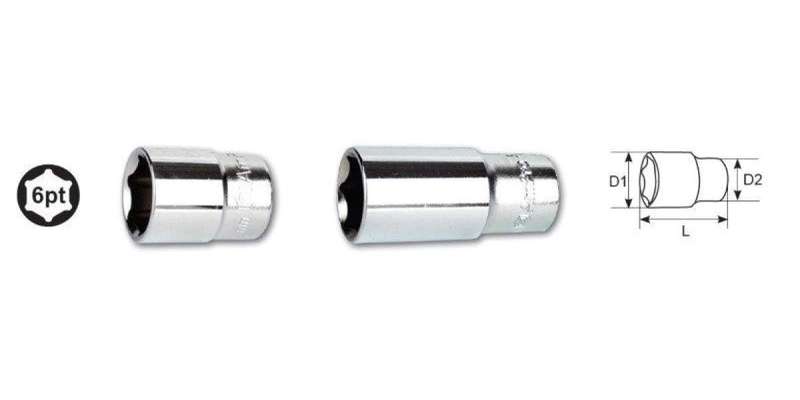 1/2 Drive X 19Mm 6 Point Deep Socket AMPRO T335519