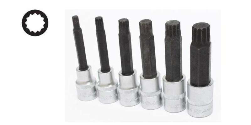 1/2 Drive X M8 Spline Bit Socket-100Mm AMPRO T33182 (Single Not a set)