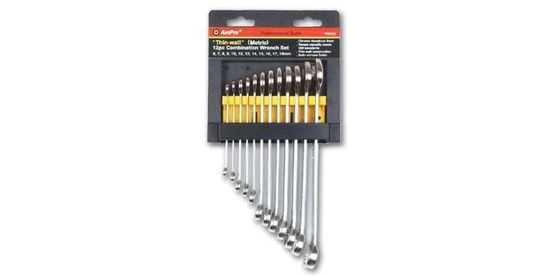 12Pc Combination Wrench Set (8 - 19Mm) AMPRO T40181