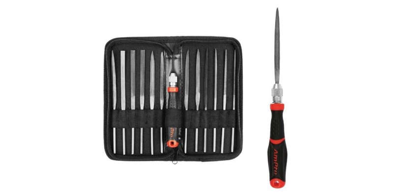 12Pc Exchange Needle File & Diamond File Set AMPRO T18446