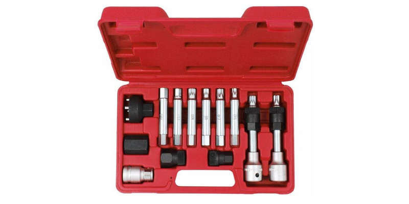 13Pc Alternator Socket Set AMPRO T75571