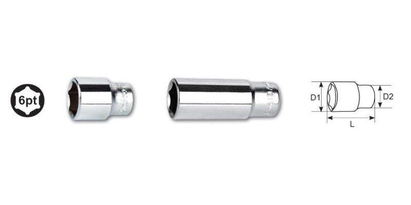 1/4 Drive X 12Mm 6 Point Socket AMPRO T335012