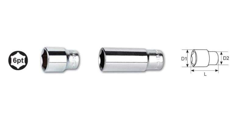 1/4 Drive X 6Mm 6 Point Deep Socket AMPRO T335105