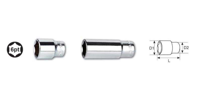 1/4 Drive X 8Mm 6 Point Deep Socket AMPRO T335108