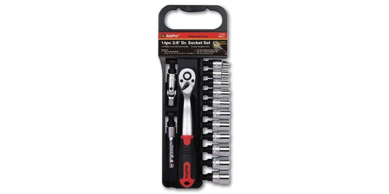 14Pc 3/8 Drive Socket Set-Metric (8-19Mm) AMPRO T45235