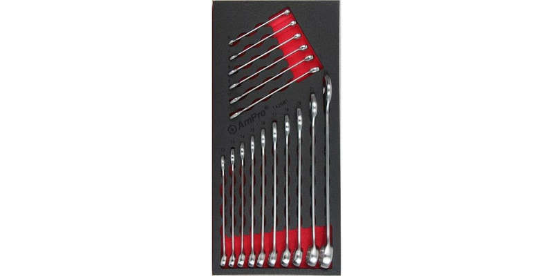16Pc Fits-All Combination Wrench Set (Foam Tray) AMPRO T42681