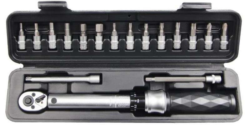 17Pc 1/4 Drive Industrial Mini Torque Wrench Set 5-25Nm AMPRO T39979