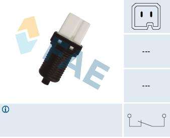 Brake Light Switch 2Pin No Thread (24440)