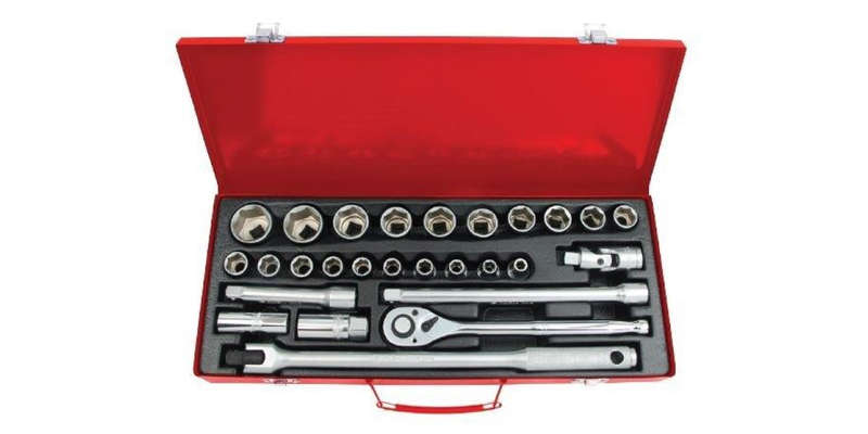 27Pc 1/2 Drive 6 Point Socket Set (Metric) AMPRO T45453