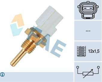 Temperature Switch 2Pin M12X1.5 Citroen,Peugeot,Toyota (1Kr,2Ur,2Gr,Shy,1Az,2Ad,1Nr,1Kd,1Gr,2Kd) ...