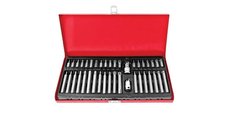 40Pc Hex / Spline / Star Bit Set AMPRO T33275