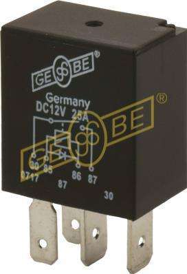 Relay 12V 4Pin 25A GEBE 990541