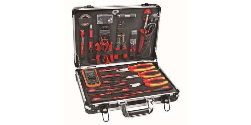 48Pc Electrical Toolset W/ Aluminum Case AMPRO T45911