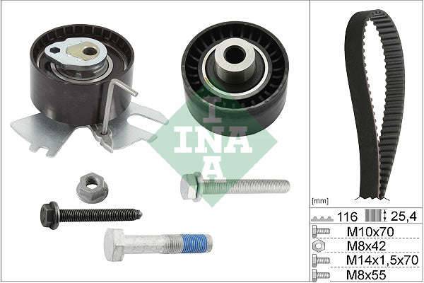 Timing Belt Set Ford Focus Iii, Kuga Ii 2.0Tdci Citroen C5 2.0Hdi,Peugeot 308,508,3008 2,0Hdi (53...