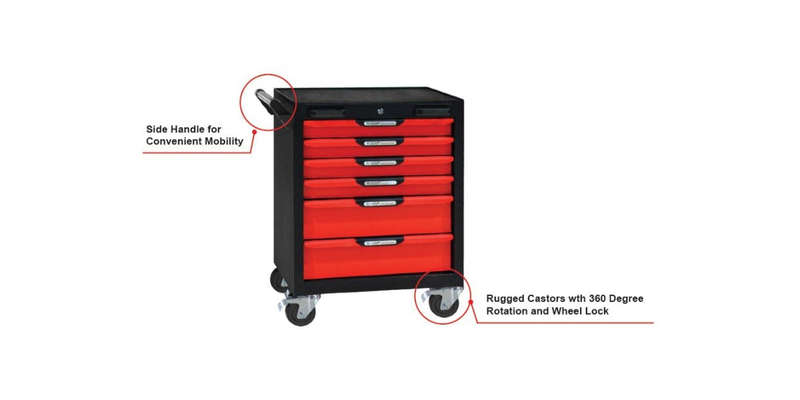 6-Drawer Wagon (666 X 459 X 885Mm) AMPRO T47090