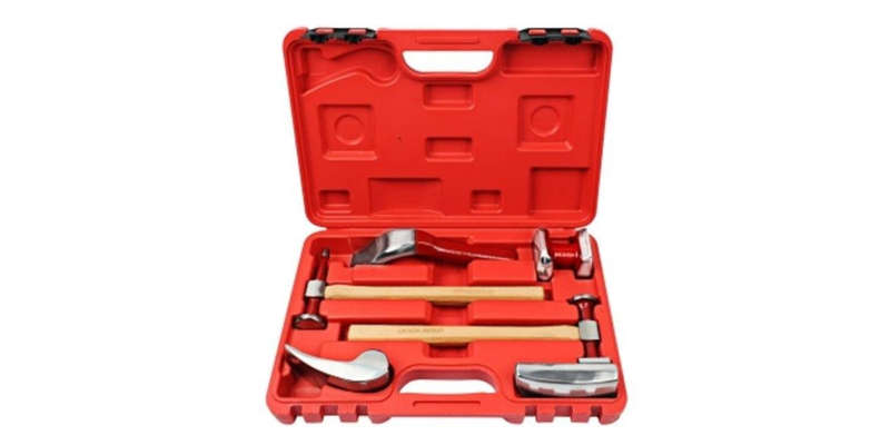 6Pc Auto Body Hammer & Dolly Set AMPRO T20664