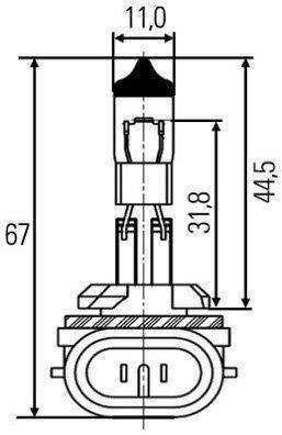 Osram Bulb Std H27W/2 12V (G881-H27)