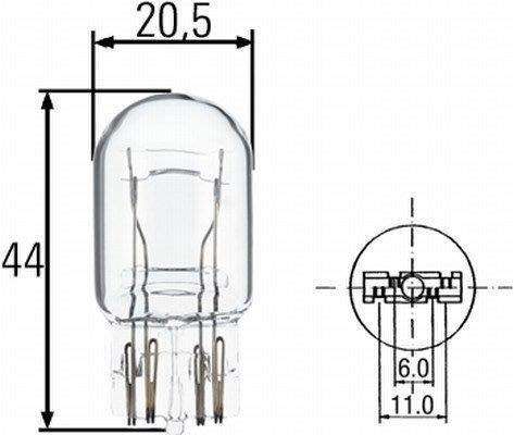 Hella Bulb W/B W21/5W 12V (8Gd-178560-171)