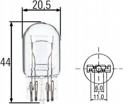 Hella Bulb W/B W21/5W 12V (8Gd-178560-171)